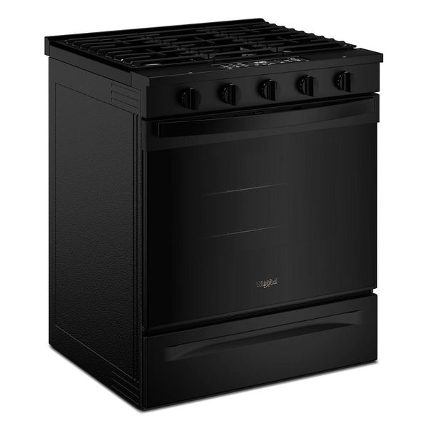 30" Gas Smart Range With Air Cooking Technology - Black