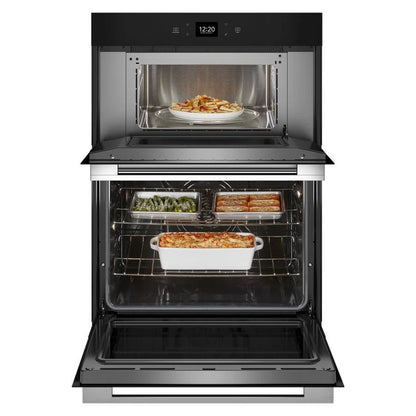 6.4 Total Cubic Feet Combo Wall Oven With Air Fry When Connected, Touchscreen - Fingerprint Resistant Stainless Steel