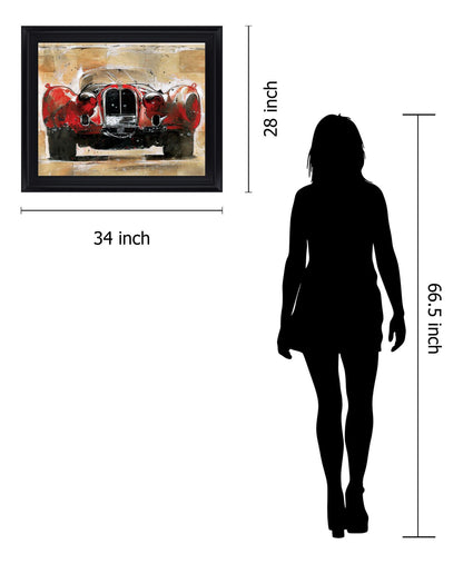 Crimson Classic - 28" x 34" Framed Wall Art