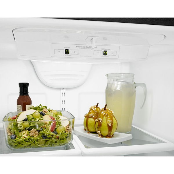 33" Wide Bottom-Freezer Refrigerator With Easyfreezer Pull-Out Drawer, 22 Cu. Ft. Capacity - Black-On-Black