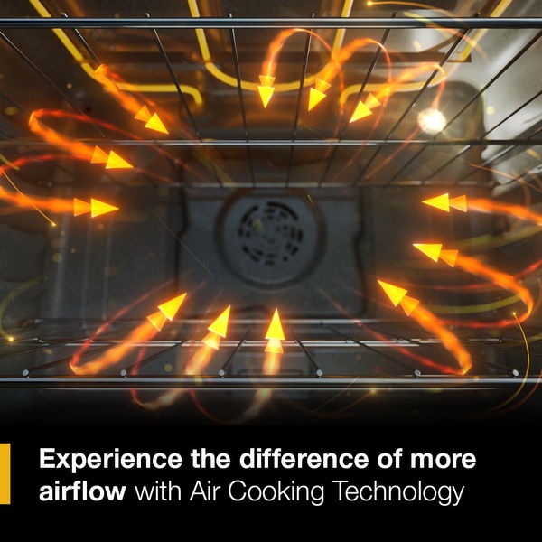30" Electric Smart Range With Air Cooking Technology And Steam Clean - Black