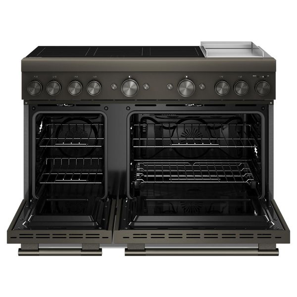 48" 6-Element Induction Freestanding Commercial-Style Range With Griddle - Black Ore