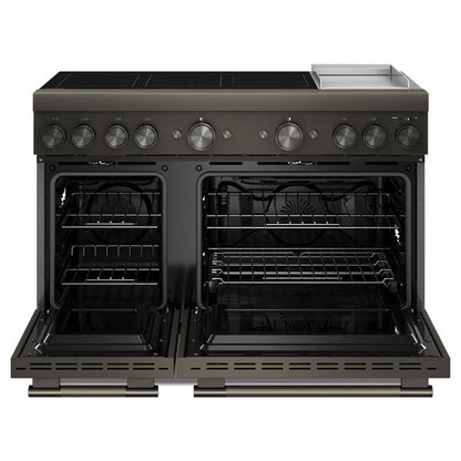 48" 6-Element Induction Freestanding Commercial-Style Range With Griddle - Black Ore