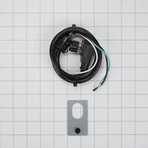 4' Range Hood Power Cord 3 Wire 120 Volt Right Angle Cord - Black