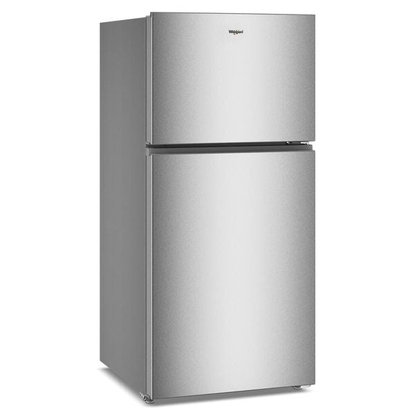 Whirlpool 30" Wide Top Freezer Refrigerator With Total Coverage Cooling, 19 Cu. Ft., Adjustable Glass Shelves - Fingerprint-Resistant Stainless Finish