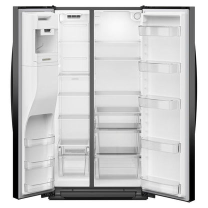 36" Counter Depth Side-By-Side Refrigerator With Trucool System - Black