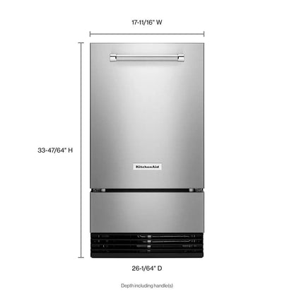 18" Automatic Ice Maker With Printshield Finish - Stainless Steel With PrintShield Finish