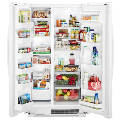 36" Wide Side-By-Side Refrigerator, 25 Cu. Ft.