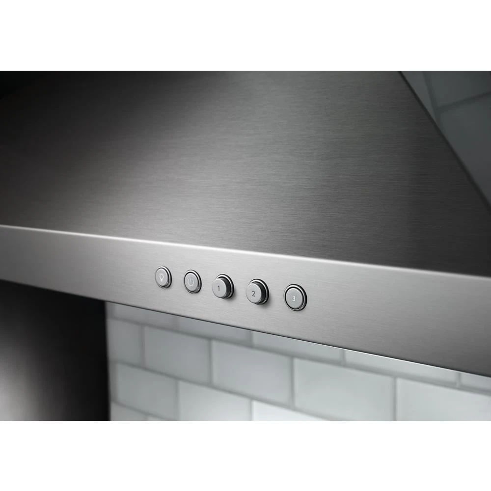 36" Wall-Mount, 3-Speed Canopy Hood, Two LED Task Lights
